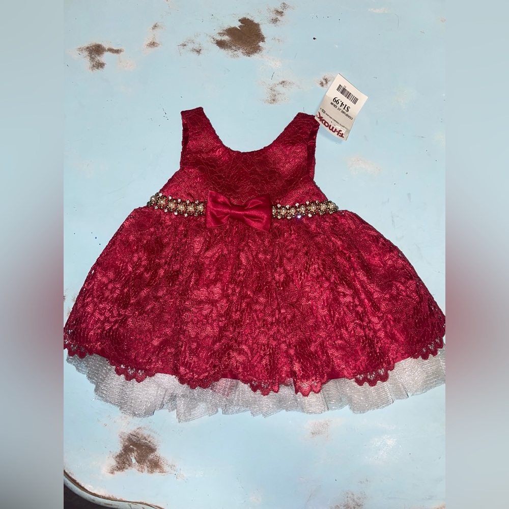 Red 6 month dress. New with tags.